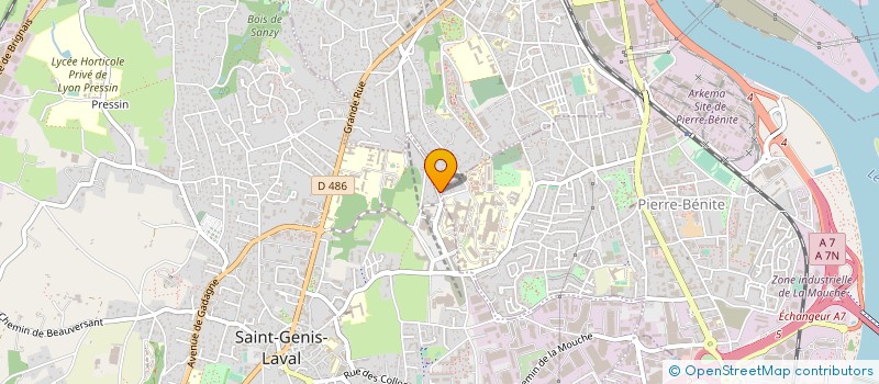 localisation de l'entreprise CHAMPS LIBRES à OULLINS-PIERRE-BENITE