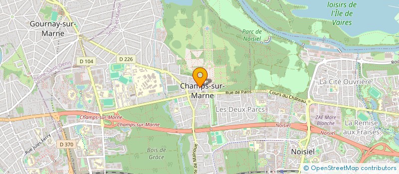 localisation de l'entreprise CHAMPS SUR MARNE BADMINTON à CHAMPS-SUR-MARNE