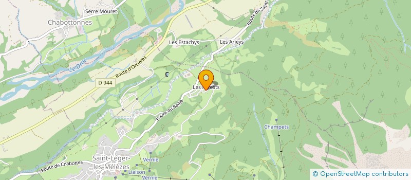 localisation de l'entreprise CHAMPSAUR ENERGIE VERTE  SAINT-LEGER-LES-MELEZES