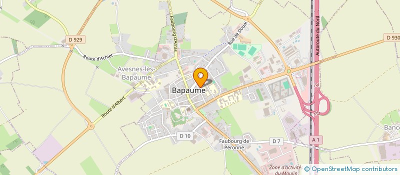 localisation de l'entreprise CHAMPSECRET  BAPAUME