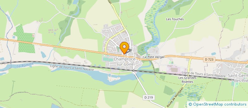 localisation de l'entreprise CHAMPTOCE DISTRI à CHAMPTOCE-SUR-LOIRE