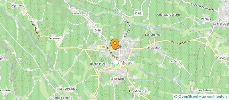 localisation de l'entreprise CHAMPVAL  VILLIE-MORGON