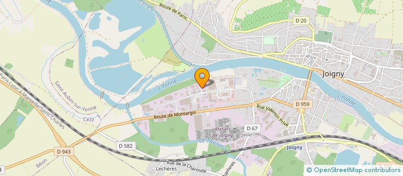 localisation de l'entreprise CHAMPVALLONNAISE IMMOBILIERE à JOIGNY