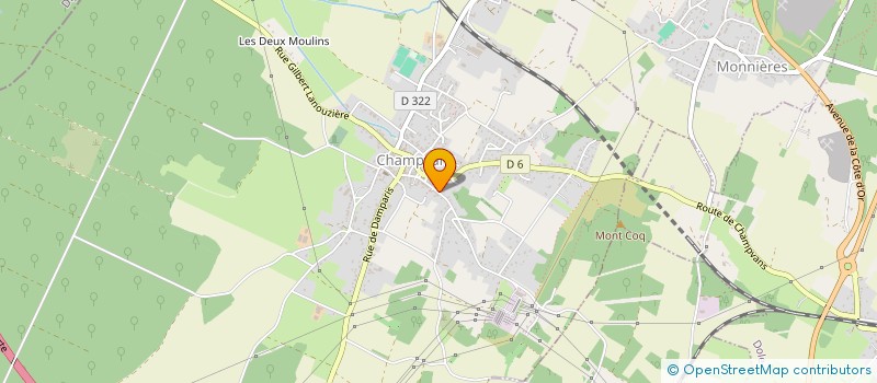 localisation de l'entreprise CHAMPVANS AMICALE COUREUR  CHAMPVANS