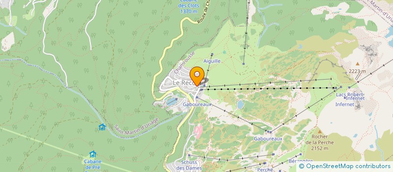 localisation de l'entreprise CHAMROUSSE SKI CLUB  CHAMROUSSE