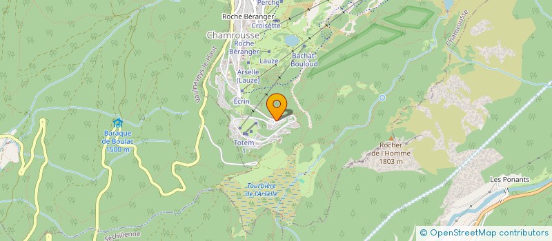 localisation de l'entreprise CHAMROUSSE SPORTS ET HANDICAP  CHAMROUSSE