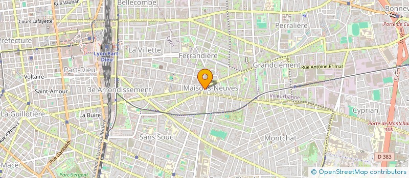 localisation de l'entreprise CHAMROY à VILLEURBANNE