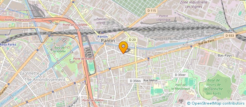 localisation de l'entreprise CHAMS à PANTIN