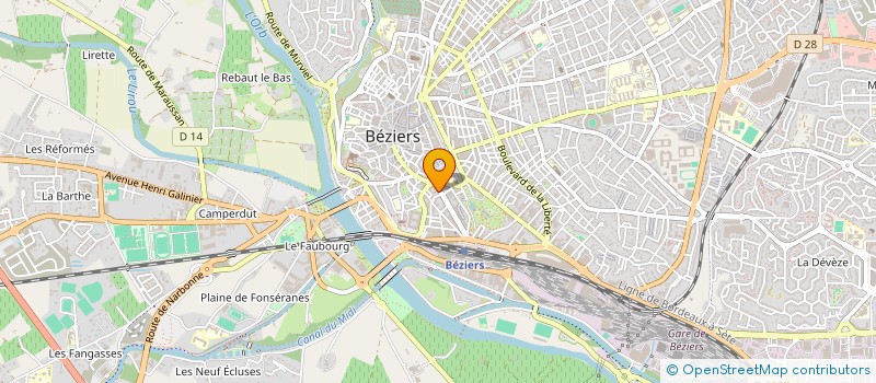 localisation de l'entreprise CHAMS à BEZIERS