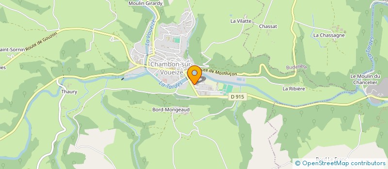 localisation de l'entreprise CHAMSERT à CHAMBON-SUR-VOUEIZE