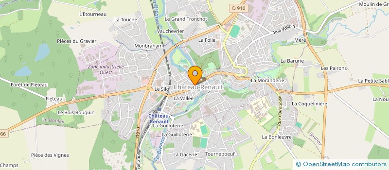 localisation de l'entreprise CHAMUT à CHATEAU-RENAULT