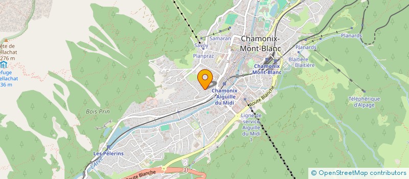 localisation de l'entreprise CHAMXPERT  CHAMONIX-MONT-BLANC