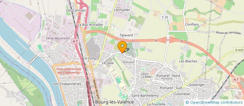 localisation de l'entreprise CHAMYDI  BOURG-LES-VALENCE
