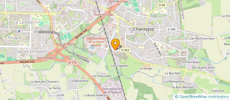 localisation de l'entreprise CHAN à CHANTEPIE