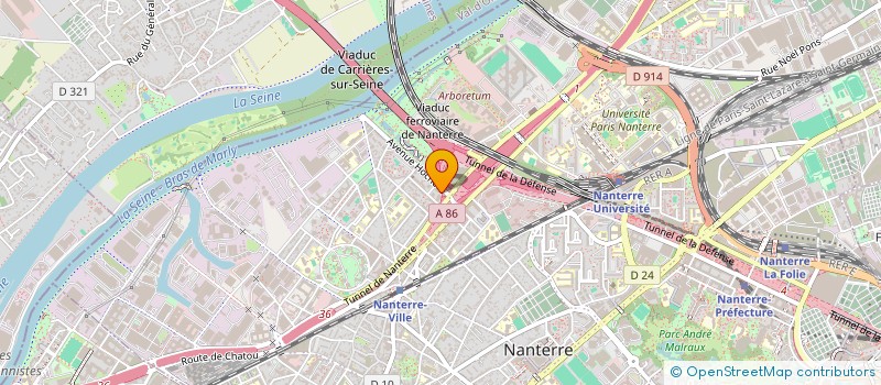 localisation de l'entreprise CHAN  NANTERRE