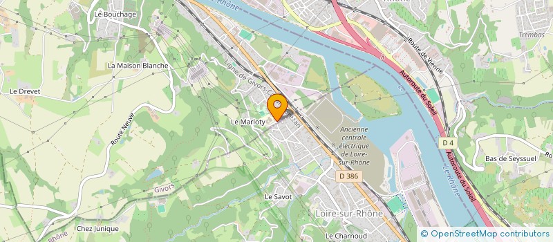 localisation de l'entreprise CHAN-BOUL  GIVORS