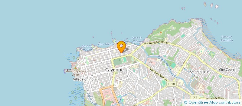 localisation de l'entreprise CHAN-GESTION  CAYENNE