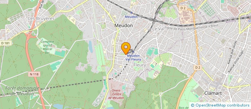 localisation de l'entreprise CHANA à MEUDON
