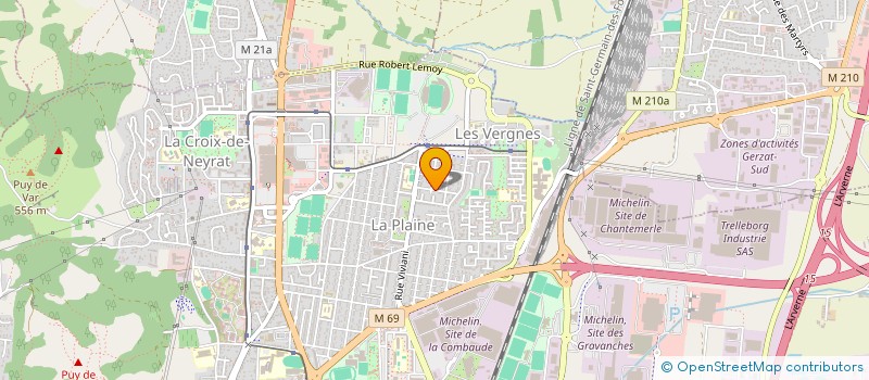 localisation de l'entreprise CHANA SARL  CLERMONT-FERRAND