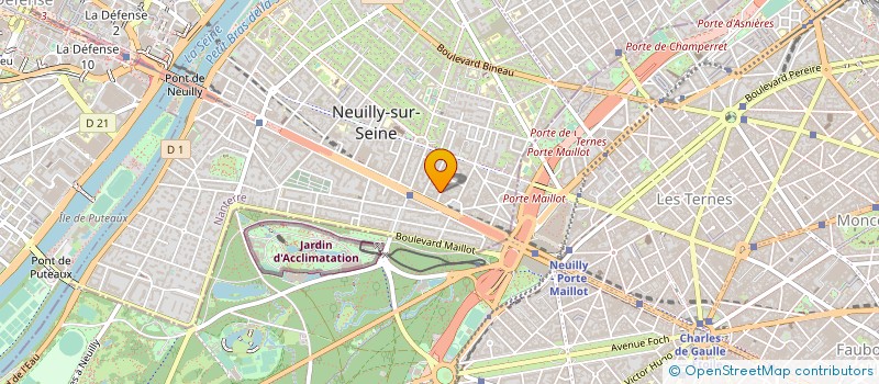 localisation de l'entreprise CHANAL'S COIFFURE à NEUILLY-SUR-SEINE