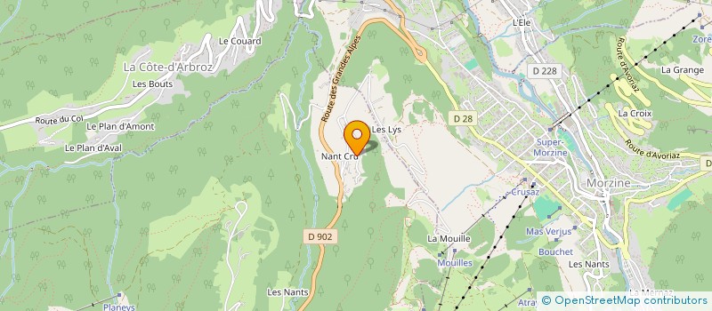 localisation de l'entreprise CHANAMA  LES GETS