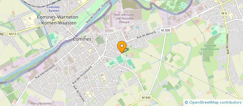 localisation de l'entreprise CHANBENART  COMINES