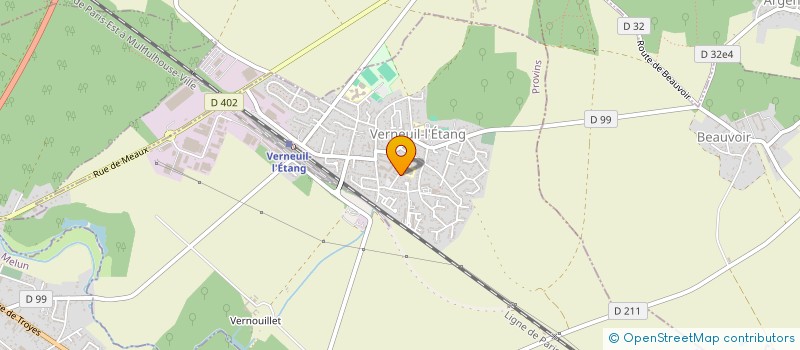localisation de l'entreprise CHANBER à VERNEUIL-L'ETANG