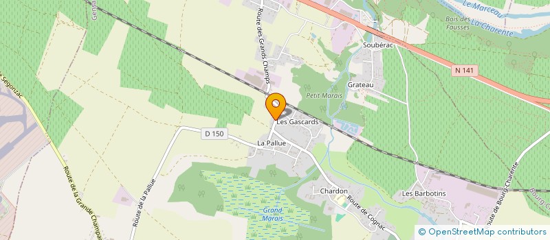 localisation de l'entreprise CHANCE à GENSAC-LA-PALLUE