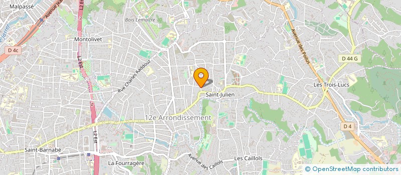 localisation de l'entreprise CHANCE à MARSEILLE 12