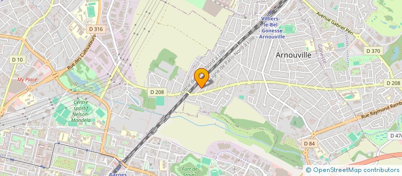 localisation de l'entreprise CHANCE ACADEMIE à ARNOUVILLE