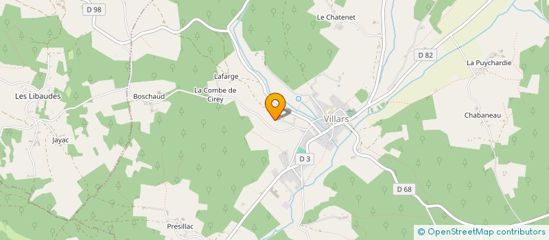 localisation de l'entreprise CHANCEAU RAYMOND à BRANTOME EN PERIGORD