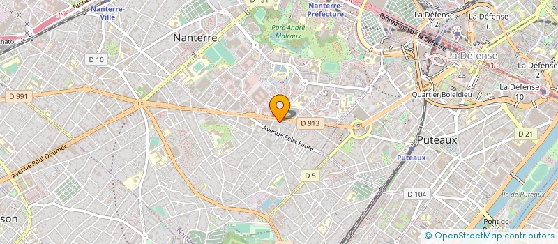 localisation de l'entreprise CHANCELADE SERVICES à NANTERRE