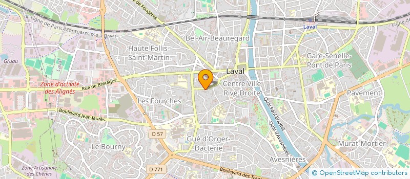 localisation de l'entreprise CHANCELLERIE DE L EVECHE à LAVAL
