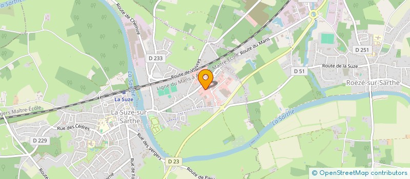 localisation de l'entreprise CHANDELEUR  LA SUZE-SUR-SARTHE