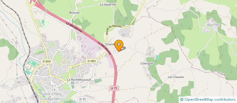 localisation de l'entreprise CHANDENERGIE  SAINT-CHELY-D'APCHER