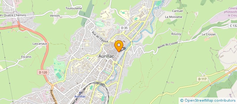 localisation de l'entreprise CHANDES à AURILLAC