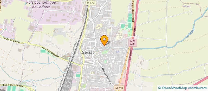 localisation de l'entreprise CHANDEZON SARL à GERZAT