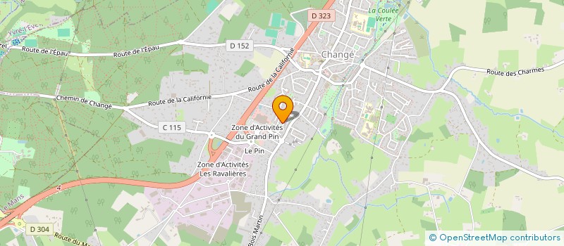 localisation de l'entreprise CHANDIS à CHANGE