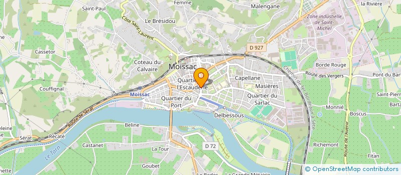 localisation de l'entreprise CHANDOBET SARL à MOISSAC