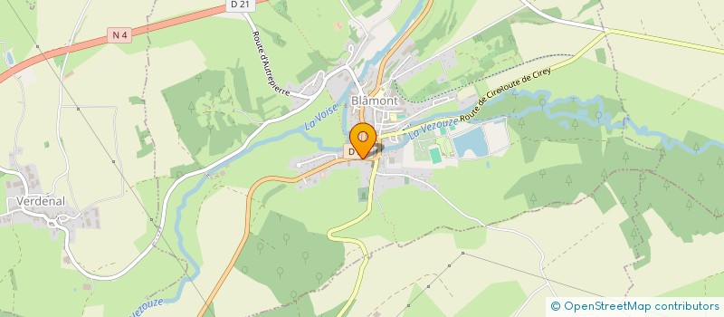 localisation de l'entreprise CHANDOM  BLAMONT