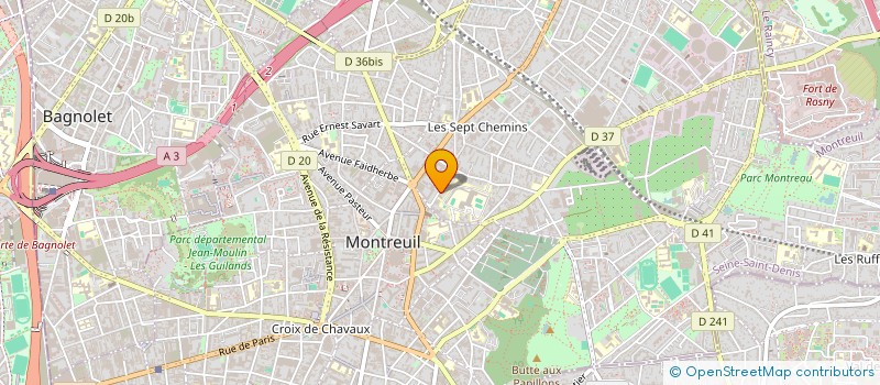 localisation de l'entreprise CHANDRADHARA à MONTREUIL