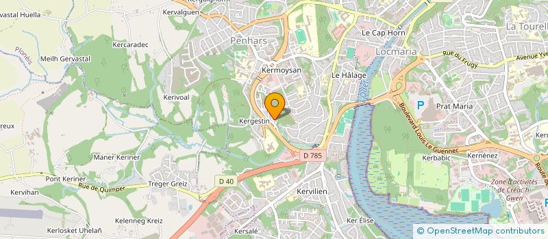 localisation de l'entreprise CHANDRAKALA  QUIMPER