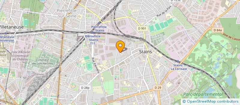 localisation de l'entreprise CHANDRAN à STAINS