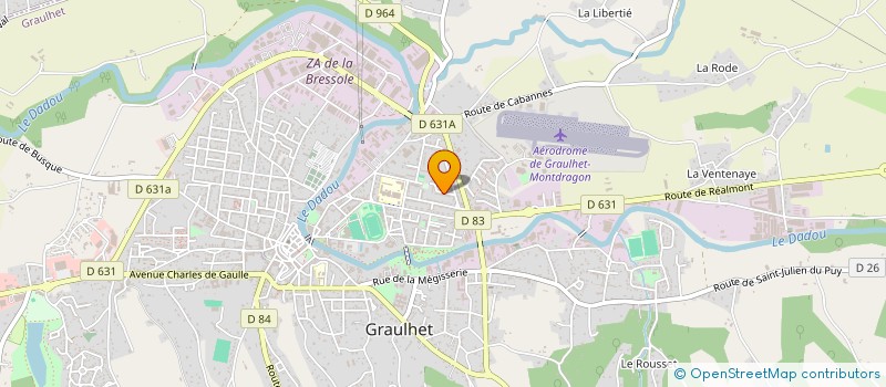 localisation de l'entreprise CHANE SERVICES  GRAULHET