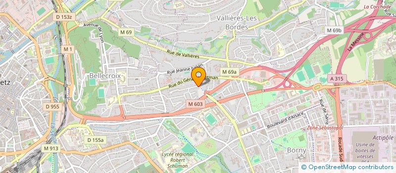 localisation de l'entreprise CHANEL  METZ