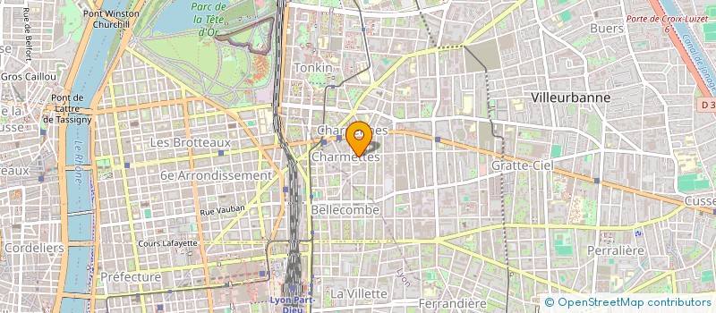 localisation de l'entreprise CHANEL ARNAUD ET SANDRINE  VILLEURBANNE