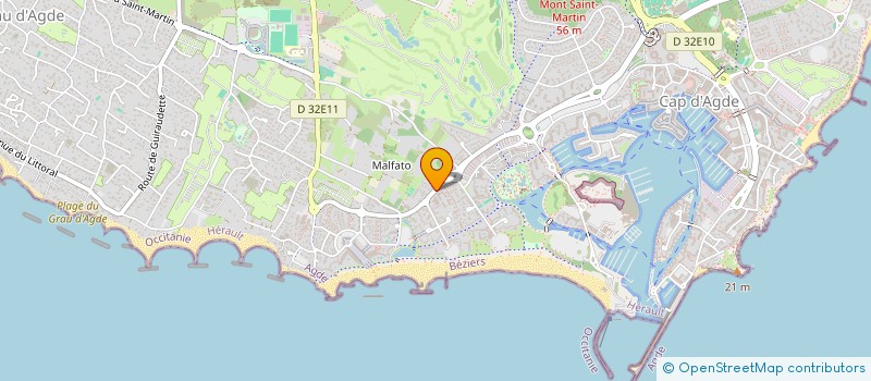 localisation de l'entreprise CHANEL S  AGDE