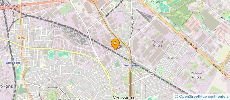 localisation de l'entreprise CHANEL SAS à VENISSIEUX