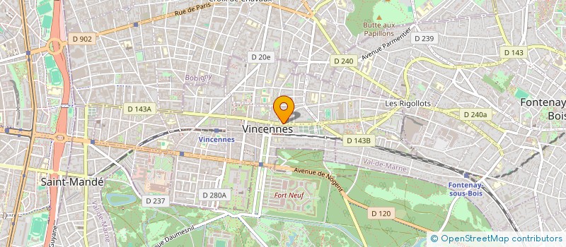 localisation de l'entreprise CHANELLE IMMOBILIER à VINCENNES