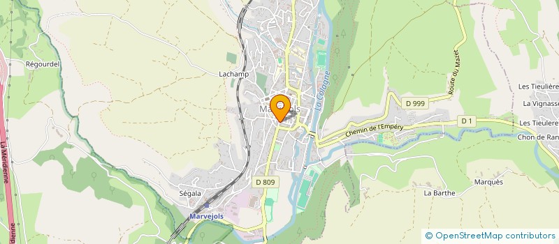localisation de l'entreprise CHANELLES CHAUSSURES à MARVEJOLS